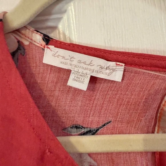 Elegant Floral Tie-Front Blouse - Picture 3 of 4